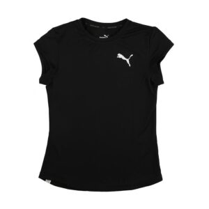PUMA Girls Casual Polyester Top  (Black, Pack of 1)