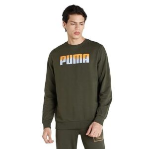 Puma Men Ms Crew I,Green -X-Large